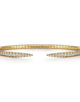 Split Diamond Spike Cuff Bangle