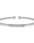 Diamond Cluster Flexible Bangle