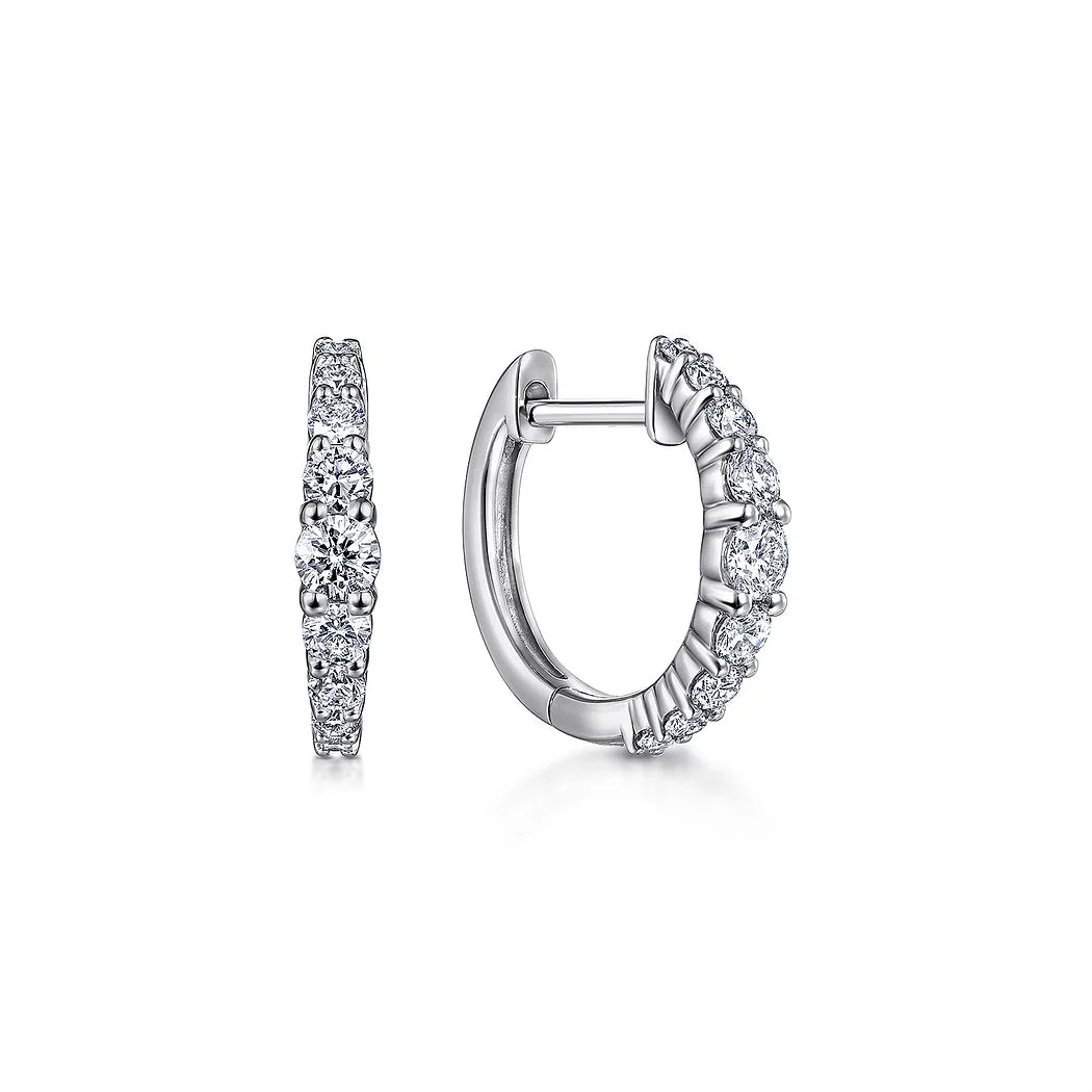 Diamond Huggie Earrings
