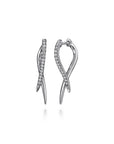Diamond Spike Drop Earrings