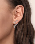 Diamond Bypass Earrings