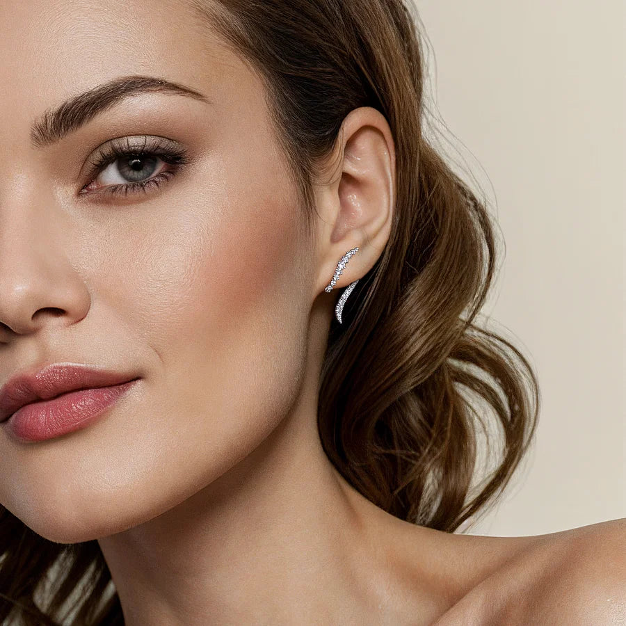 Diamond Bypass Earrings