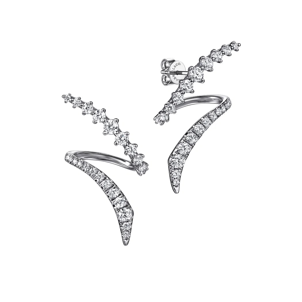 Diamond Bypass Earrings