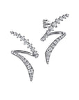 Diamond Bypass Earrings