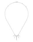 Spike Necklace with White Sapphires