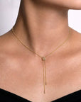 Diamond Y Knot Necklace