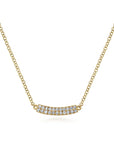 Pavé Diamond Bar Necklace