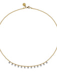 Diamond Drop Station Necklace