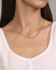 Diamond Drop Station Necklace