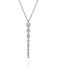 Linear Diamond Pendant Necklace