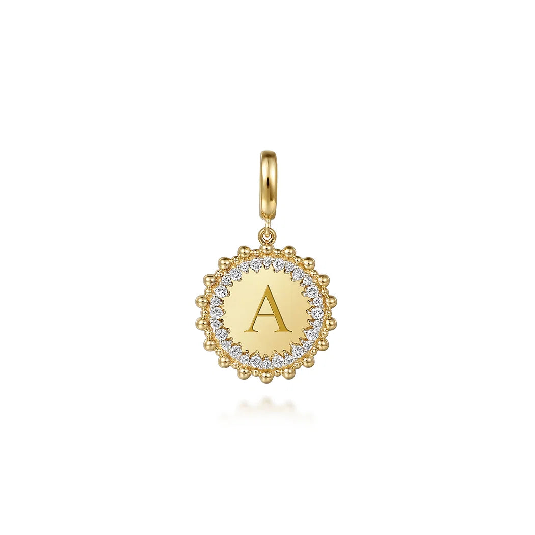 Round Diamond Medallion Pendant