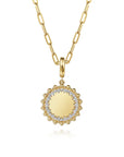 Round Diamond Medallion Pendant