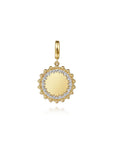 Round Diamond Medallion Pendant