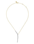 Diamond "Y" Knots Necklace